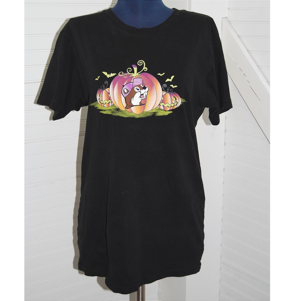 Buc-ee's Halloween t-shirt Men's Small Haunt it Halloween Glow in the Dark‎